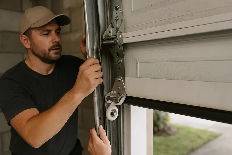 Off Track Door Repair in Pinecrest